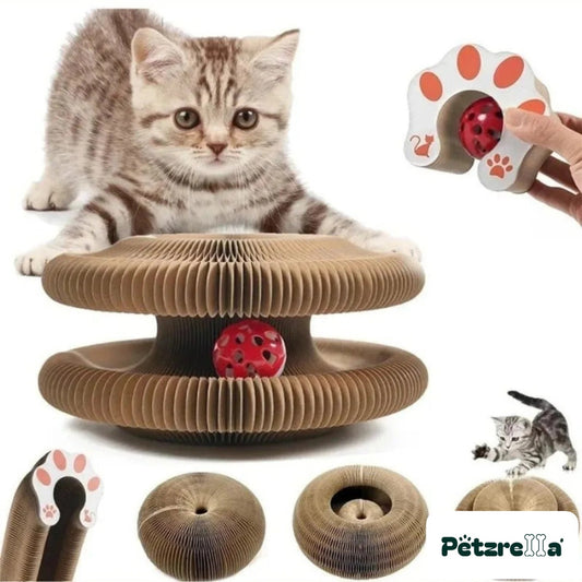 Petzrella Magic Accordion Cat Scratcher – 3-in-1 Cat Bed