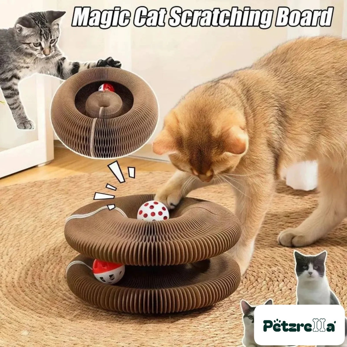 Petzrella Magic Accordion Cat Scratcher – view 2