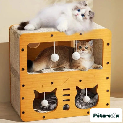 Petzrella Modern Wooden Scratcher Lounge – view 3