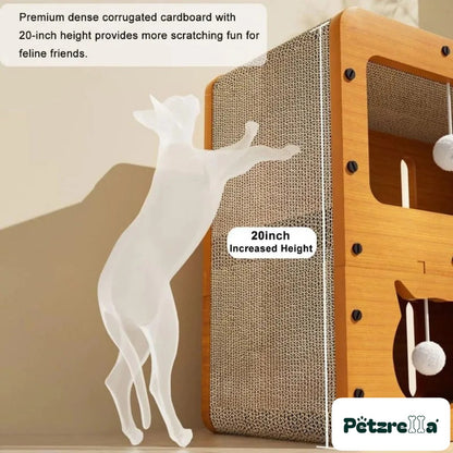 Petzrella Modern Wooden Scratcher Lounge – view 2