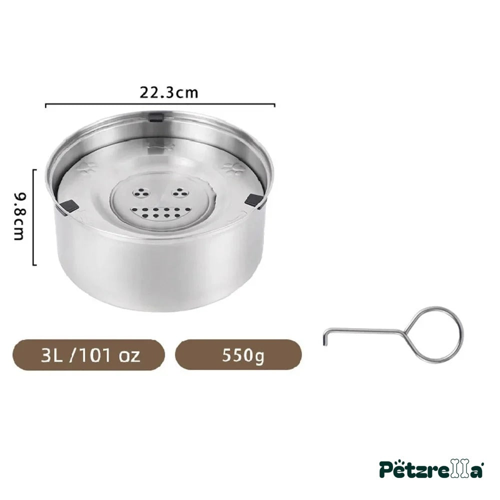 Petzrella No-Spill Floating Pet Water Bowl – 3L Dog Bowl / 1pcs