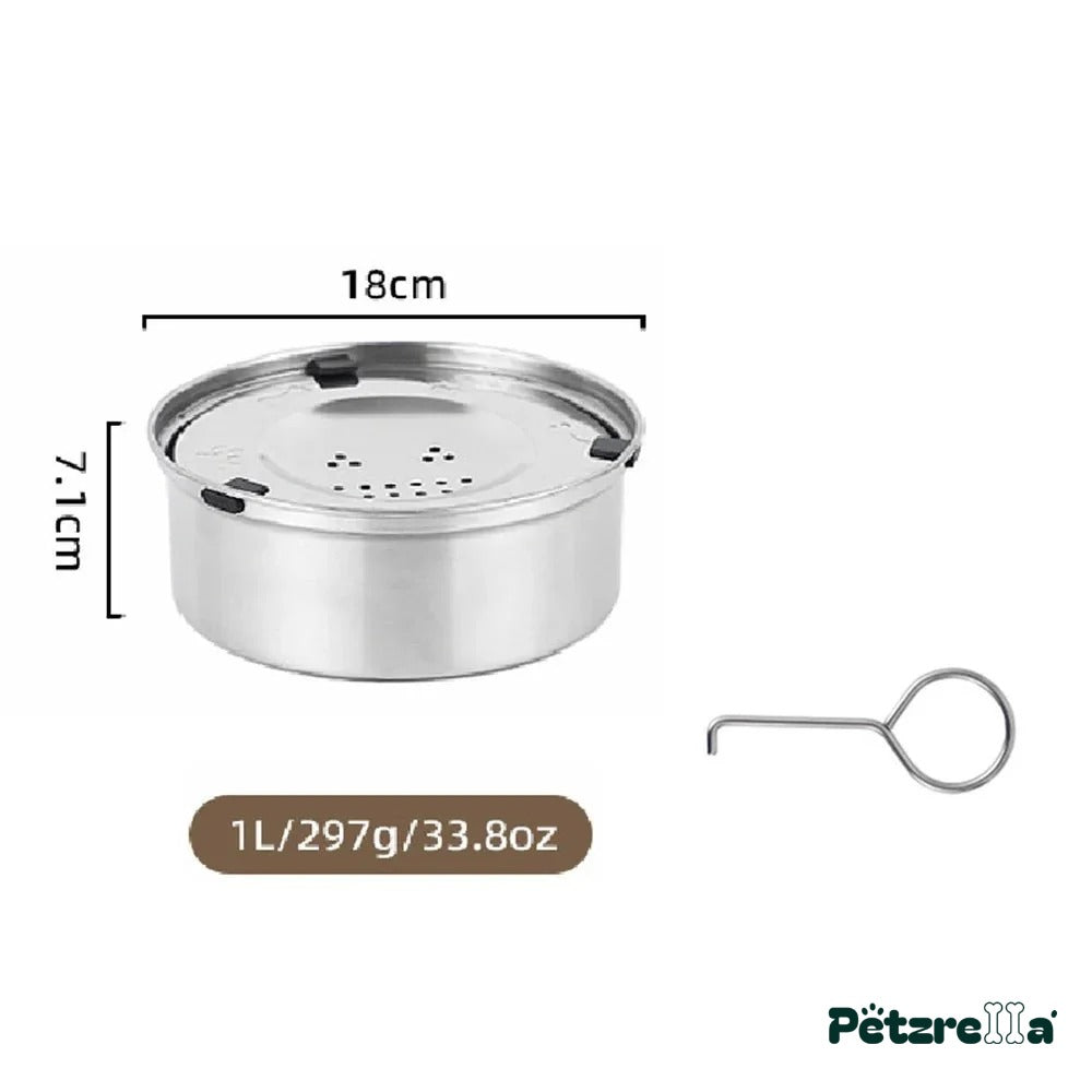 Petzrella No-Spill Floating Pet Water Bowl – 1L Dog Bowl / 1pcs