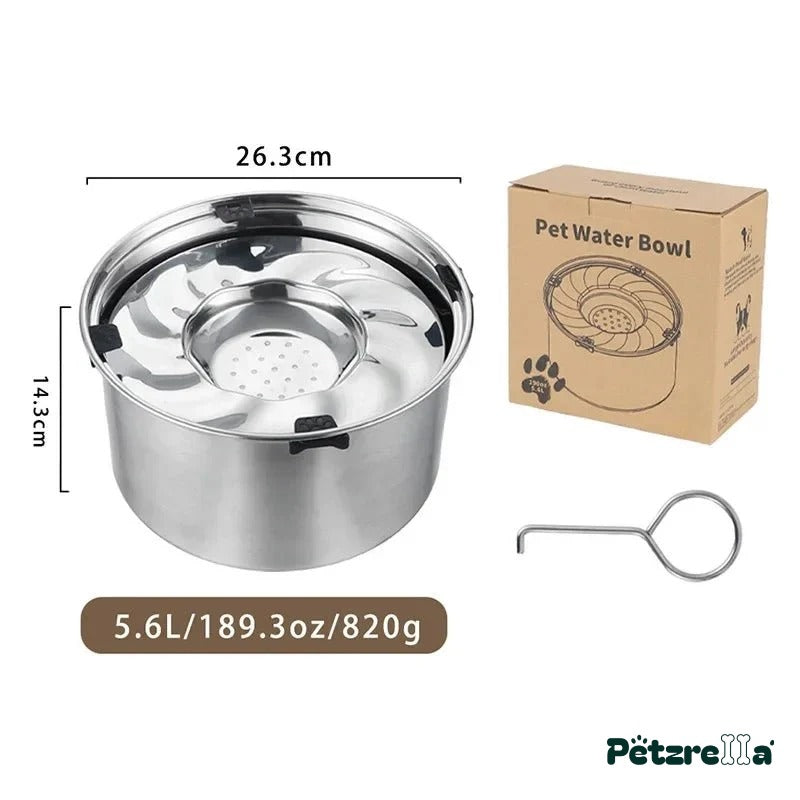 Petzrella No-Spill Floating Pet Water Bowl – 5.6L Dog Bowl / 1pcs