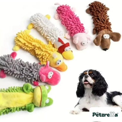 Petzrella Plush Dog Toy – Gray Elephant