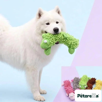 Petzrella Plush Dog Toy – Green Frog