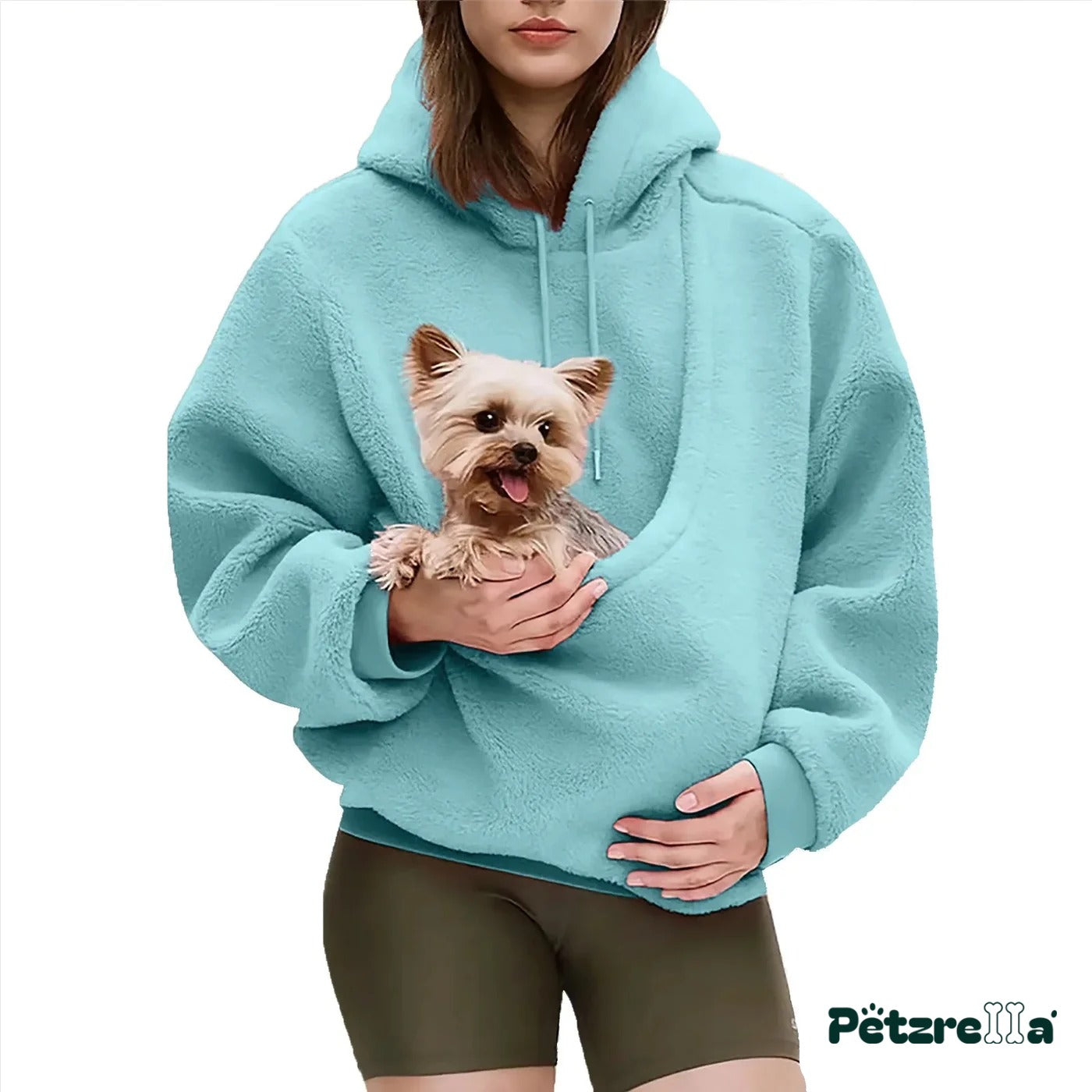 Petzrella Pet Carrier Hoodie – Blue / XXL