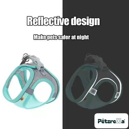 Petzrella Reflective Padded Dog Harness & Leash Set – view 3