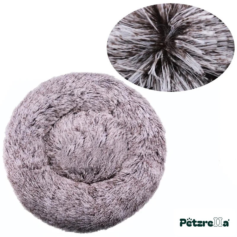 Petzrella Round Plush Pet Bed – 8 / 90cn