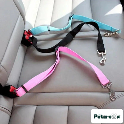 Petzrella Safe Travel Seatbelt Leash – 2-in-1 Car Harness