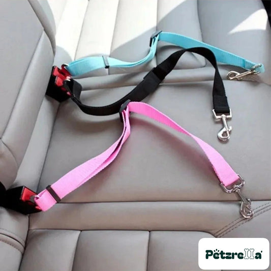 Petzrella Safe Travel Seatbelt Leash – 2-in-1 Car Harness