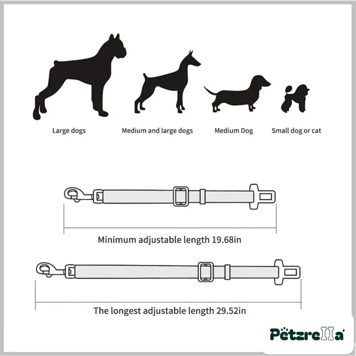 Petzrella Safe Travel Seatbelt Leash – view 2