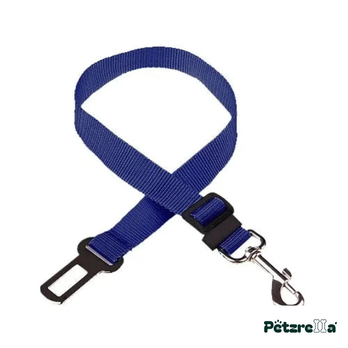 Petzrella Safe Travel Seatbelt Leash – Navy Blue
