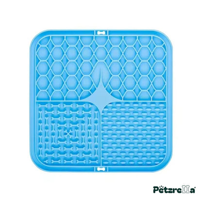 Petzrella Slow Feeder Lick Mat – Blue (5-Pack)