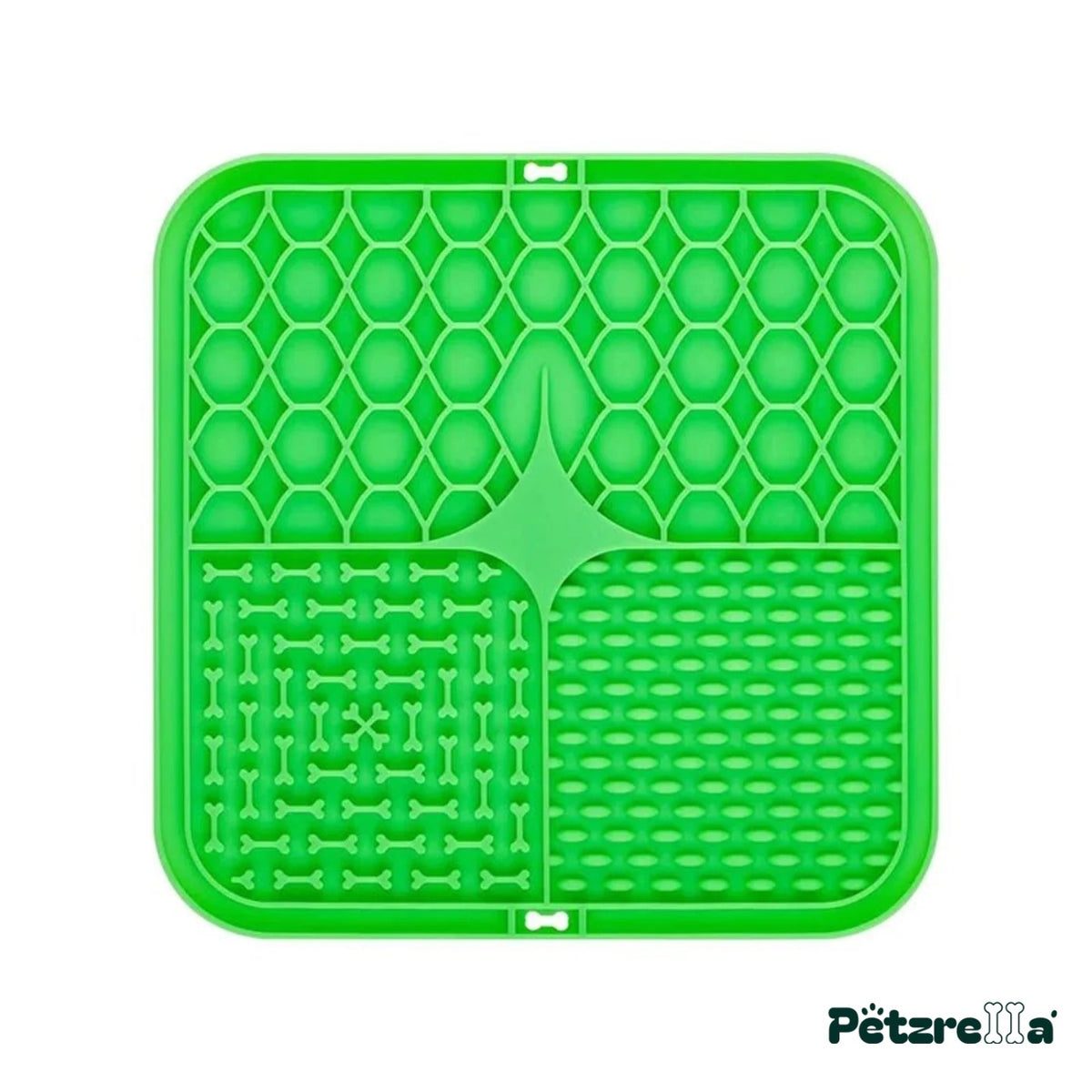 Petzrella Slow Feeder Lick Mat – Green (1 pc)