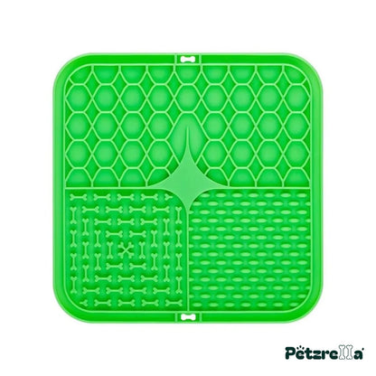 Petzrella Slow Feeder Lick Mat – Green (1 pc)