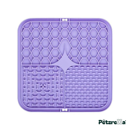 Petzrella Slow Feeder Lick Mat – Purple (1 pc)