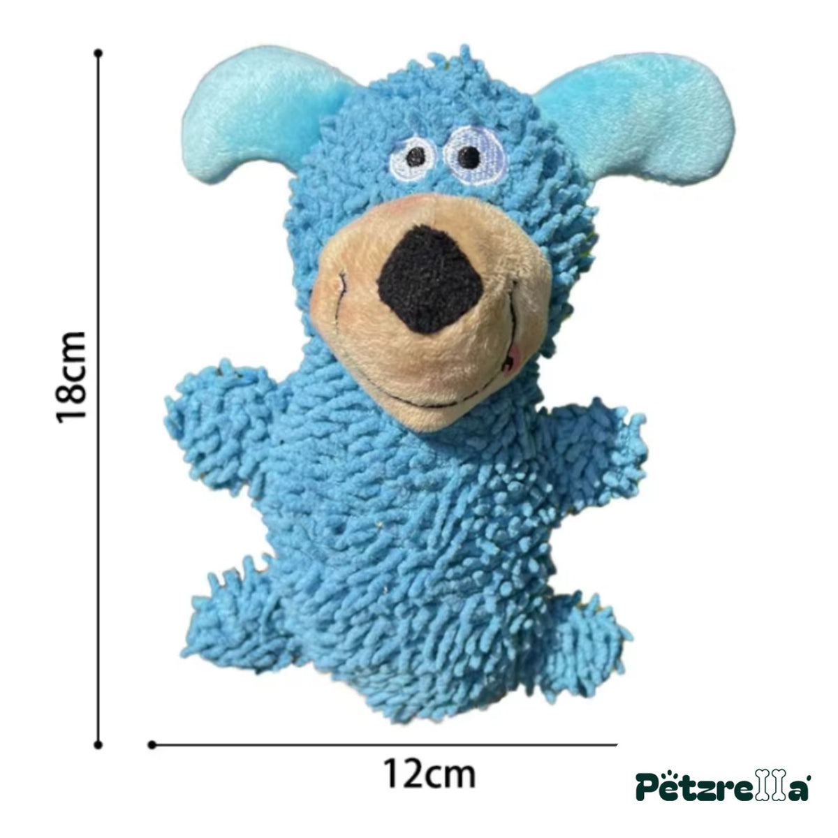 Petzrella Plush Dog Toy - Blue