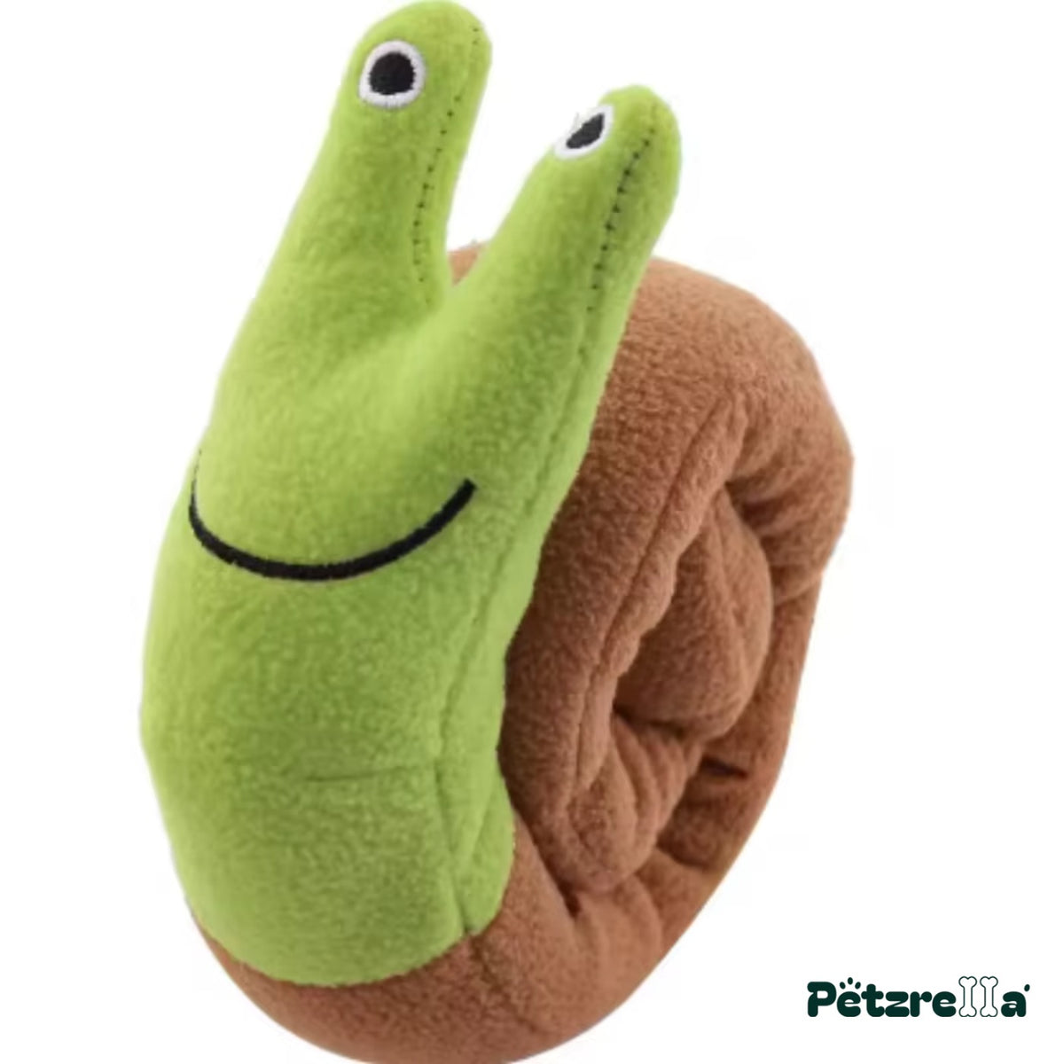 Petzrella Plush Dog Toy - Green Snail