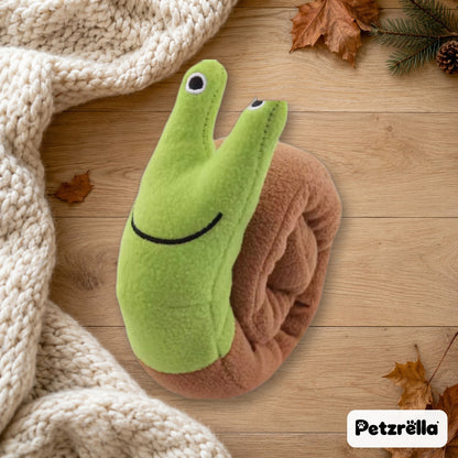 Petzrella Plush Dog Toy - Green Snail