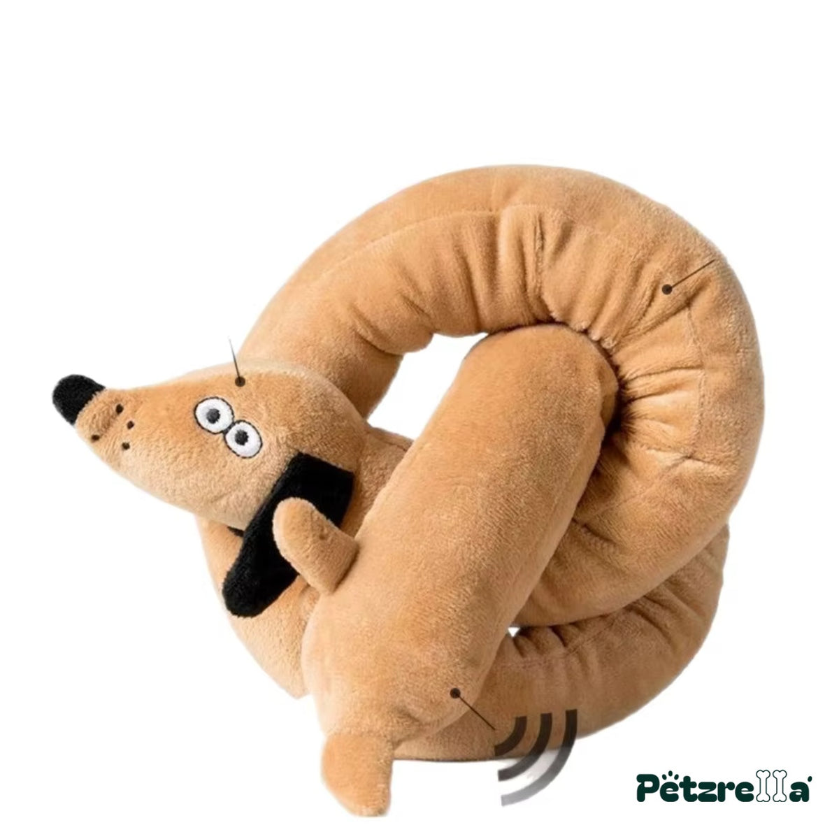 Petzrella Plush Dog Toy - Sausage Dog