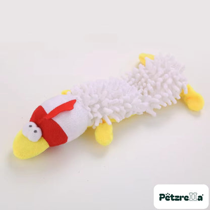 Petzrella Plush Dog Toy - White Chick