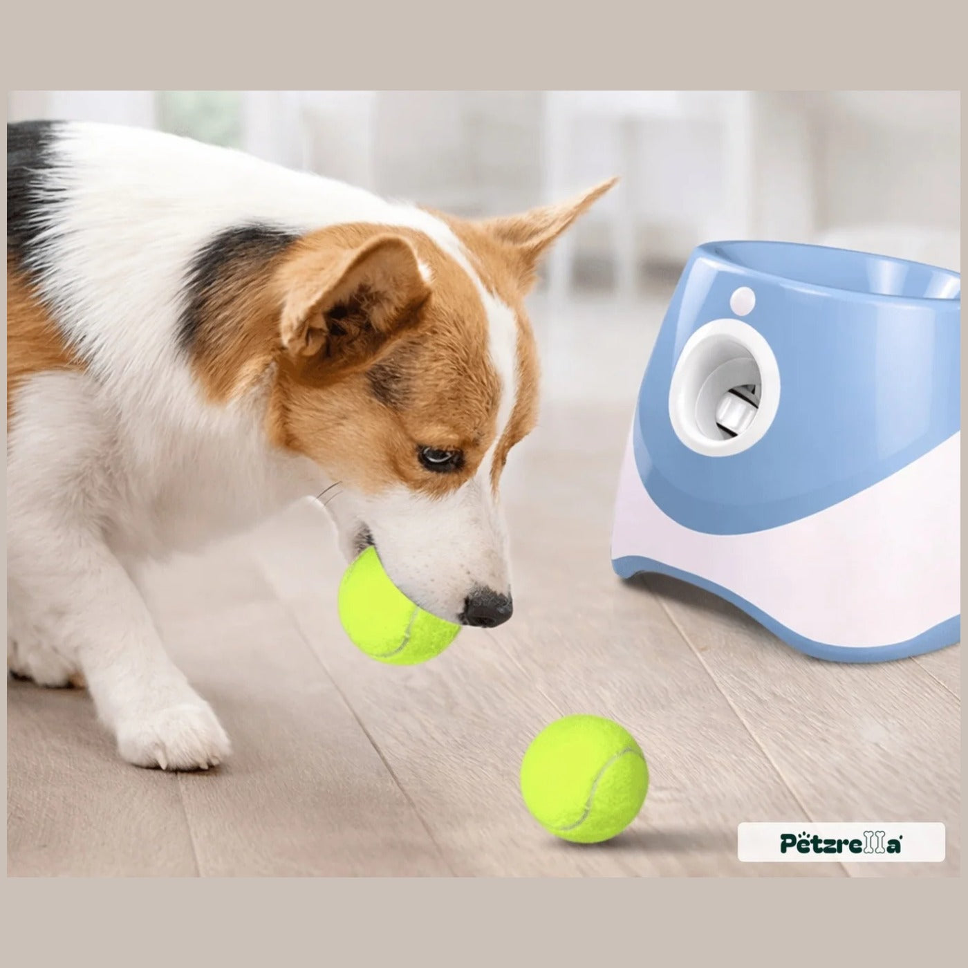 Petzrella Automatic Tennis Ball Launcher blau