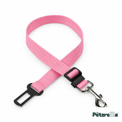 Petzrella Safe Travel Seatbelt Leash - Pink