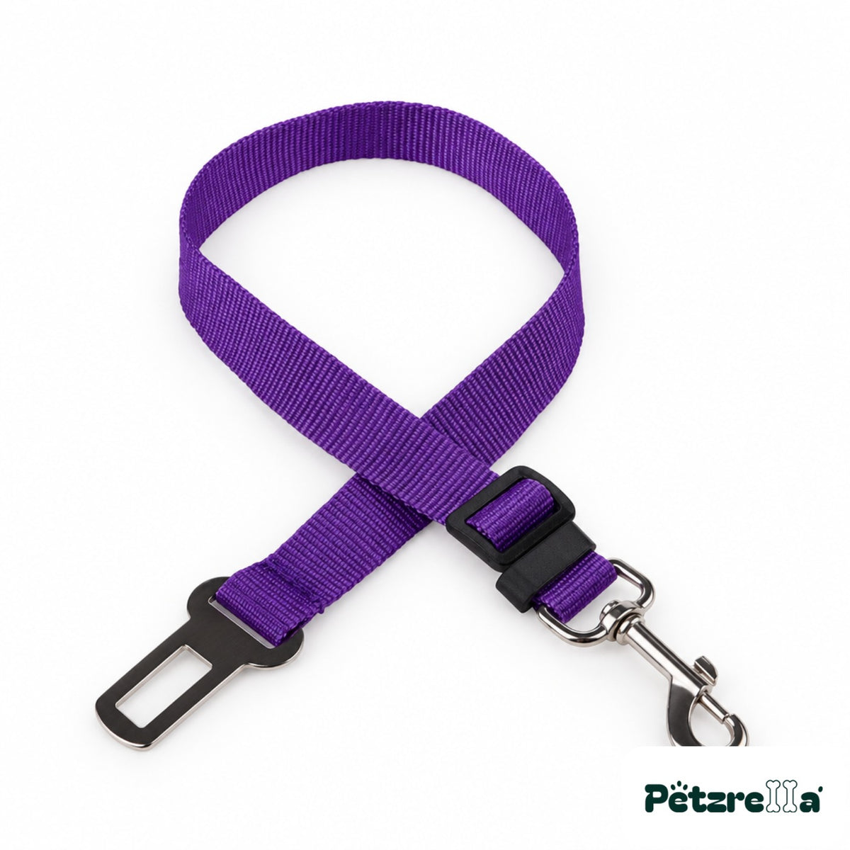 Petzrella Safe Travel Seatbelt Leash - Purple