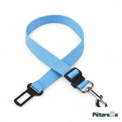 Petzrella Safe Travel Seatbelt Leash - Sky Blue