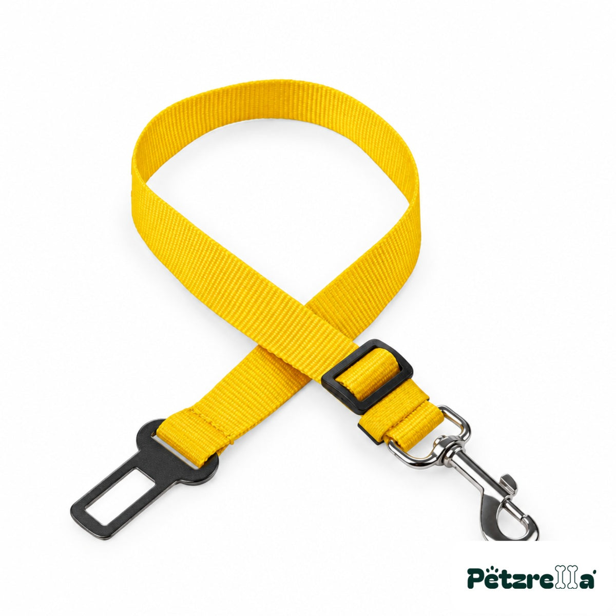 Petzrella Safe Travel Seatbelt Leash - Yellow