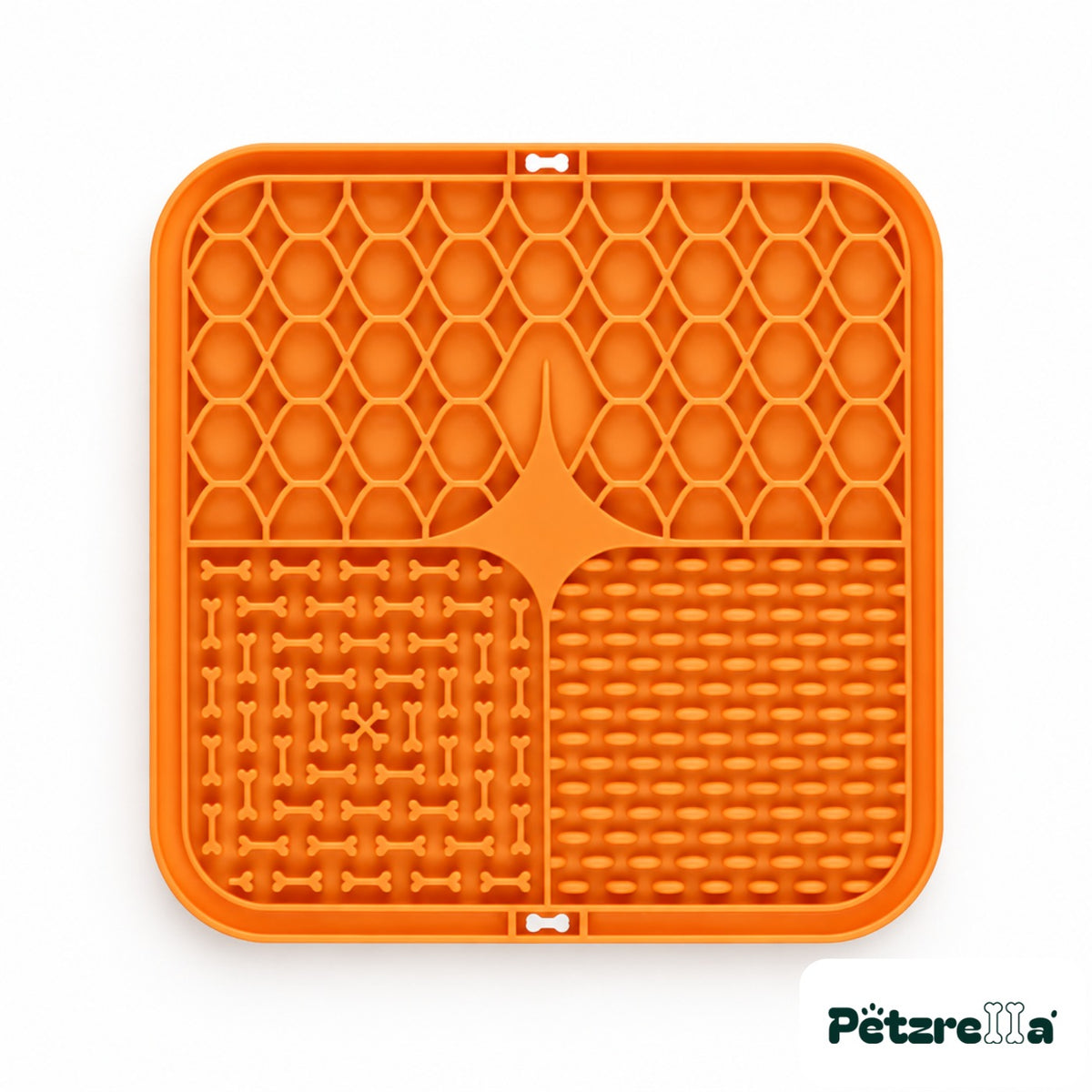 Petzrella Slow Feeder Lick Mat - Orange